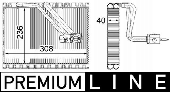 Mahle AE 127 000P Випарник, кондиціонер mahle ae 127 000p