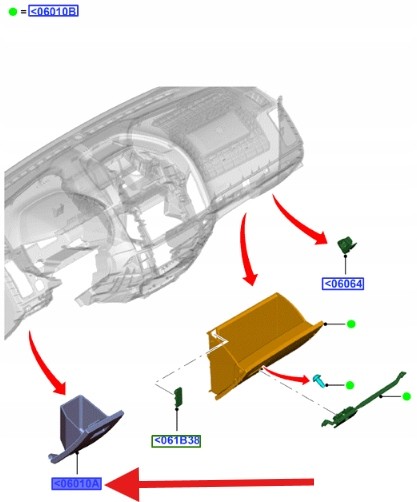 Ford OE БАРДАЧОК ВОДІЯ FORD RANGER 2011-2015 - OEM 1921120 _ AB39-21060C20-BD3AN6