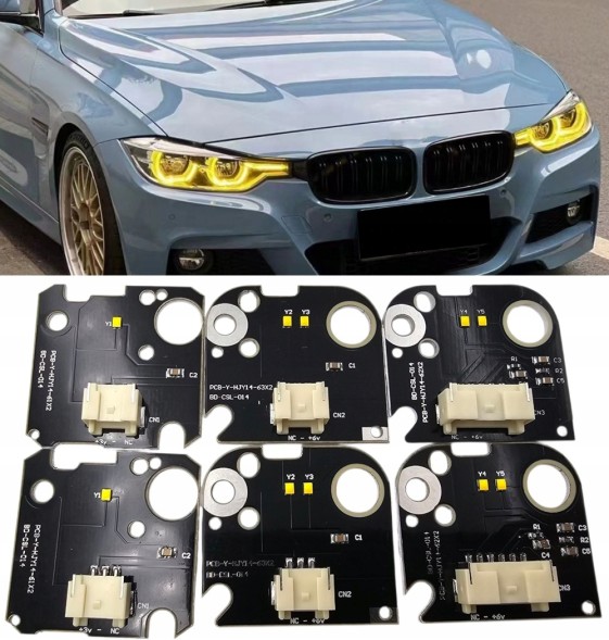 CHINA MODUŁY CSL ŻÓŁTE DRL BMW F30 F31 F35 2016-2019 KOMPLET PRAWA LEWA Модулі csl жовтий drl bmw f30 f31 f35 2016-2019 plug &amp; play yellow