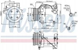 Nissens 89227 Компресор компресора кондиціонера 89227 nissens