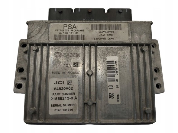 OEM 9657011180 9649433980 STEROWNIK ZAPROGRAMOWANY W FIRMIE ELEKTRONIKA CHRZASZCZ W CENIE БЛОК КЕРУВАННЯ 9657011180 9649433980 ПРОГРАМУВАННЯ ВКЛЮЧЕНО