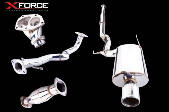 Xforce ES-EV8-01-TBS Вихлопна система turbo-back 3", нержавіюча сталь 304 для Mitsubishi Lancer EVO 7, 8, 9