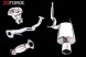 Xforce ES-EV8-01-TBS Вихлопна система turbo-back 3", нержавіюча сталь 304 для Mitsubishi Lancer EVO 7, 8, 9