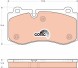 GDB1667 TRW Комплект гальмівних колодок дискові