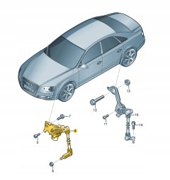 Audi OE 4H0941285G Audi oe датчик рівня світла лівий передній a6 a7