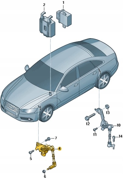 Audi OE 4H0941285G Audi oe датчик рівня світла лівий передній a6 a7