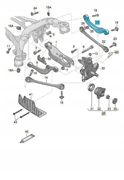 Audi OE НОВИЙ ОРИГІНАЛЬНИЙ AUDI 4K0505398A ПОПЕРЕЧНИЙ ВАЖІЛЬ