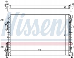 Nissens 63815 Радіатор, система охолодження двигуна nissens 63815