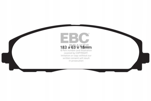 EBC DP61888 Гальмівні колодки greenstuff ebc brakes chrysler, fiat, jeep, lancia, dodge