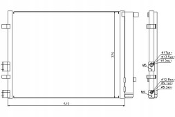 Nissens 940224/NIS Nissens охолоджувач кондиціонера (з осушувачем) hyun + помічник водія #28