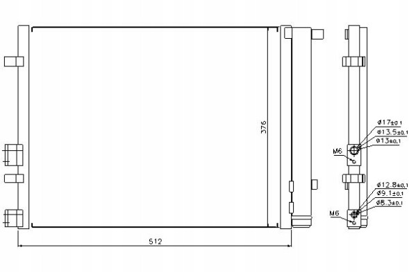 Nissens 940224/NIS Nissens охолоджувач кондиціонера (з осушувачем) hyun + помічник водія #28