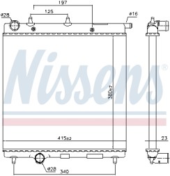61277 NISSENS Радіатор системи охолодження