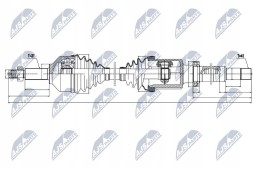 NTY NPW-FR-076 Nty npw-fr-076 карданний вал