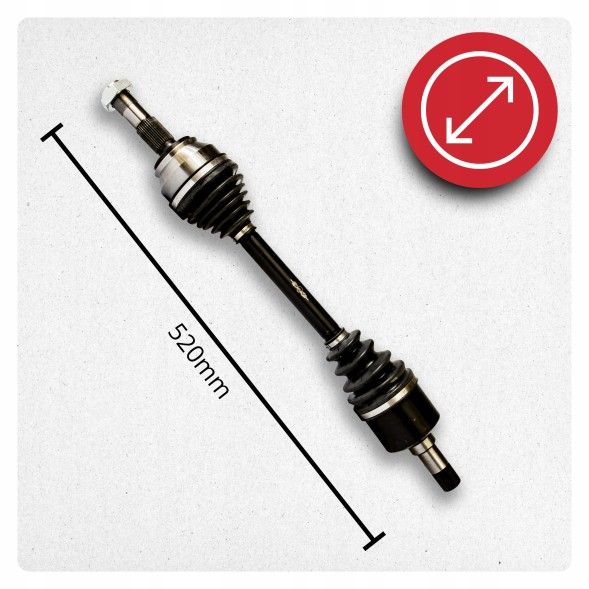 BRV  Піввісь ліва peugeot boxer 3.0 hdi 145 160 175 мануал нова