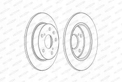 Ferodo DDF2493C 2 X гальмівний диск ferodo ddf2493c