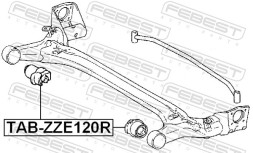 TAB ZZE120R FEBEST Сайлентблок