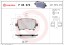 P85073 BREMBO Комплект гальмівних колодок з 4 шт дисків
