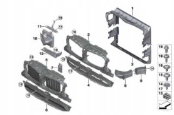 BMW OE 51747493167 Bmw oe двигун заслінки повітря контролер верхньої жалюзі aktive 51747493167