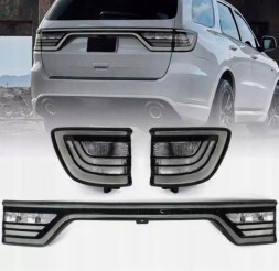 Китай DODGE DURANGO 14-25 LAMPA LEWA + PRAWA ZEWNĘTRZNA TYŁ + BLENDA KLAPY KOMPLET BIAŁE TUNING 68155950AD 68155950AE 68155950AF 68155948AC DODGE DURANGO 14-25 2X ЗАДНІ ЛІХТАРІ + НАКЛАДКА КРИШКИ БАГАЖНИКА КОМПЛЕКТ БІЛІ ТЮНІНГ