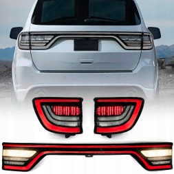 Китай DODGE DURANGO 14-25 LAMPA LEWA + PRAWA ZEWNĘTRZNA TYŁ + BLENDA KLAPY KOMPLET BIAŁE TUNING 68155950AD 68155950AE 68155950AF 68155948AC DODGE DURANGO 14-25 2X ЗАДНІ ЛІХТАРІ + НАКЛАДКА КРИШКИ БАГАЖНИКА КОМПЛЕКТ БІЛІ ТЮНІНГ