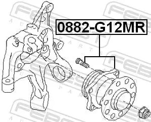 Febest 0882-G12MR Задня маніта колеса 0882-g12mr febest subaru brz