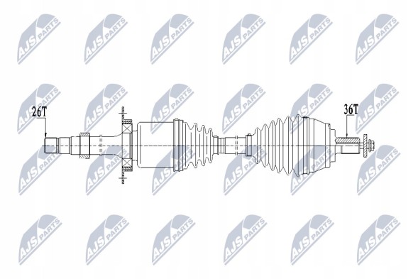 NTY NPW-VV-133 Приводний вал nty npw-vv-133