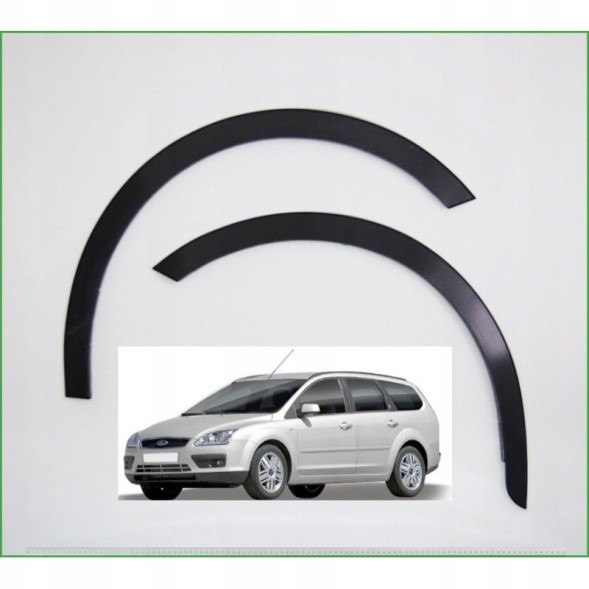 Maxchrom 1451 НАКЛАДКИ БРИЗГОВИКІВ (РОЗШИРЮВАЧІ АРОК) FORD FOCUS ХЕТЧБЕК 04-08