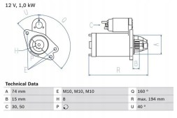 Bosch 0 986 023 920 Стартер 0 986 023 920 bosch mazda 2 3 i ii