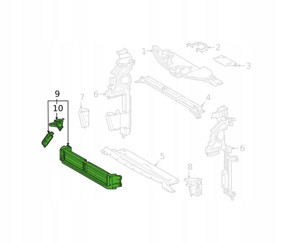 EDA Parts PTY99398A ПОВІТРЯНА ВПУСКНА ТРУБА ДЛЯ TOYOTA SIENNA XL40 2020- 5318008010