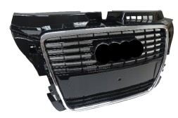 AutoDor A11093 Решітка радіатора AutoDor чорний глянець у стилі RS для Audi A3 8P