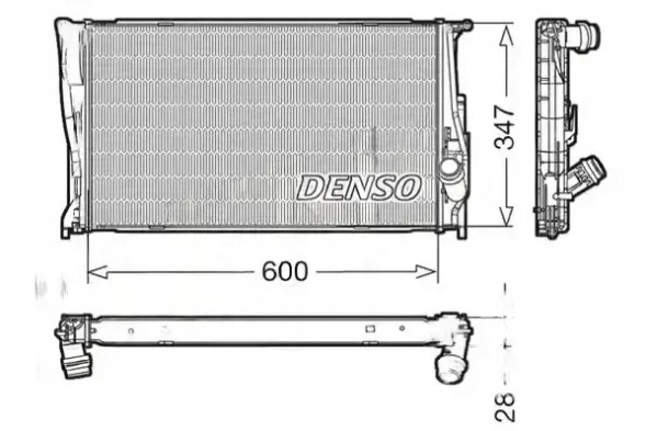 Denso DRM05111 Радіатор охолодження drm05111 denso bmw 1 e81 e82 e87