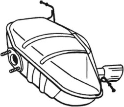 Bosal 247-413 Кінцевий глушник bos247-413 247-413