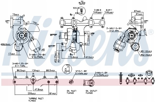 Nissens 93267 Повні турбокомпресори nissens 93267