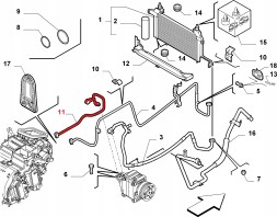 Fiat OE 51704278 Шнур кондиціонування повітря fiat stilo 51704278
