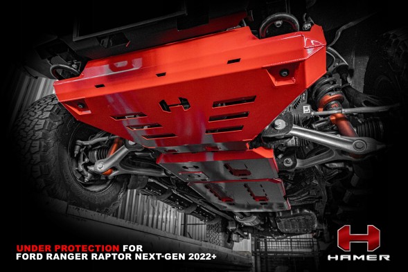 Китай H001-G-FR22 Комплект кришок шасі HAMER Ford Ranger Raptor 2022- Бензин 3.0