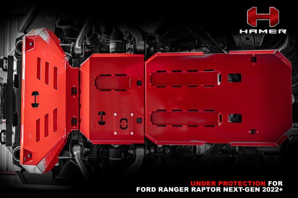 Китай H001-G-FR22 Комплект кришок шасі HAMER Ford Ranger Raptor 2022- Бензин 3.0