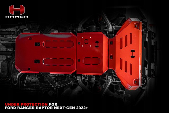 Китай H001-G-FR22 Комплект кришок шасі HAMER Ford Ranger Raptor 2022- Бензин 3.0