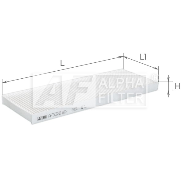 AF5028 ALPHA FILTER Фільтр салону