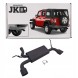 Венера ЛТД 5905226653861 Подвійна сталева вихлопна система для jeep wrangler jk 2007-2018 (тюнінг)
