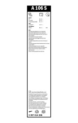 3397014208 BOSCH Комплект щіток склоочисника Bosch 700 425мм