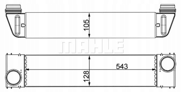 Mahle CI 193 000S Інтеркулер bmw 5 e60 535d 04-10 ci 193 000s