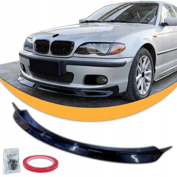 Китай Spltter BMW E46 M Pakiet Спідлер (накладка) на бампер BMW E46 M-Paket передній чорний глянець Спойлер