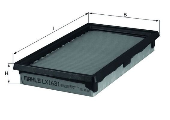 LX1631 MAHLE ORIGINAL Фільтри забору повітря
