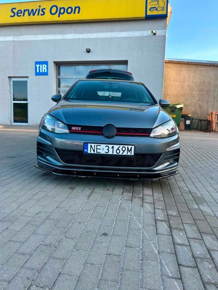 Китай splitter_mk7_gti Накладка переднього бампера / спліттер VW GOLF 7 MK7 VII GTI (одна частина)