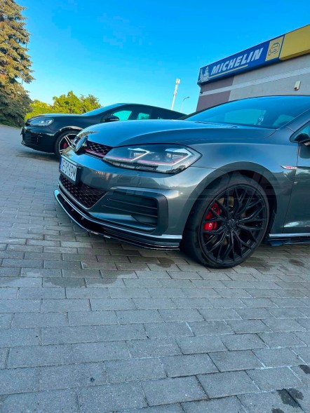 Китай splitter_mk7_gti Накладка переднього бампера / спліттер VW GOLF 7 MK7 VII GTI (одна частина)