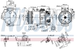 890144 NISSENS Компресор кондиціонера