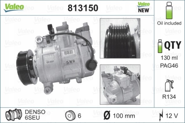 Valeo 813150 Компресор кондиціонера valeo 813150