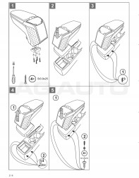 Rati V00846 Armster2-Black підлокітник для Mazda CX-3, 2015-2021; Mazda 2, 2015- ,