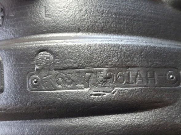 Dodge OE S27730357 ПЕРЕДНЄ ЛІВЕ КОЛІСНЕ АРКА DODGE CHALLENGER 16- OEM 68175061AH