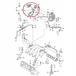 SRC 06B133354Q / SRC ПОВІТРЯНА ТРУБА VW PASSAT B5 FL SKODA OCTAVIA 2.0 115KM AZM